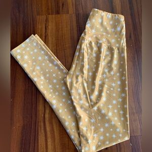 Goldsheep Leggings- Gold Star- Size: S